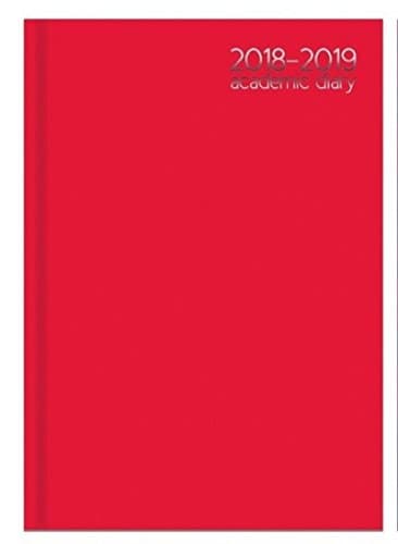 2018 - 2019 A5 Academic Diary WTV Case Bound HB - RED