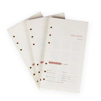 ZARR Refills 6 Hole A5 Lined White Paper 100 Sheets 200 Pages (A5(14.5x21cm) Lined paper)