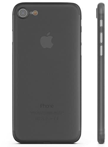 iPhone 7 Case , Transparent Thin 0,35 mm and Ultra Slim [LIFETIME GUARANTEE] RED CANARY - Case For iPhone 7 – Black