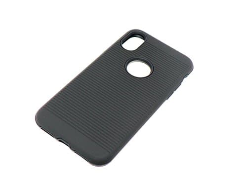 Jireh Protective Case for iPhone X Silicone Semi Rigid Matte Black.