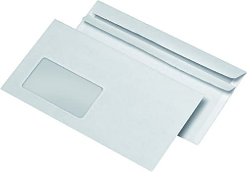 Envelopes with Window Set of 1000 DIN Long Format Self-Adhesive