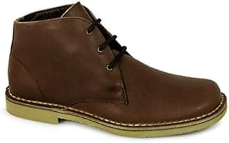 RoamersLeonard Mens Square Toe Suede Leather Desert Boots Sand