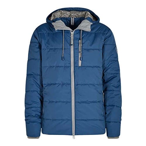 Weird Fish METROPLEX Ripstop Wadded Packaway Jacket Ensign Blue Size M