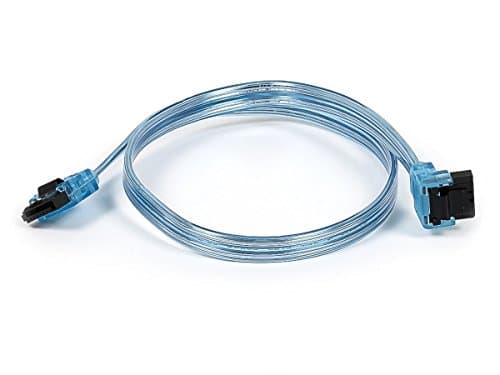 eDragon 18inch SATA 6Gbps Cable w/Locking Latch (90 Degree to 180 Degree) - UV Blue - 20 Pack, ED93622