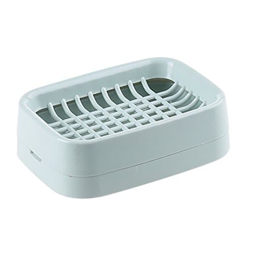 BYCLING Drain Double Creative Plastic Travel Grey Soap Box Soap Dishes Soap Holder for Shower, Bathroom, Tub And Kitchen Sink