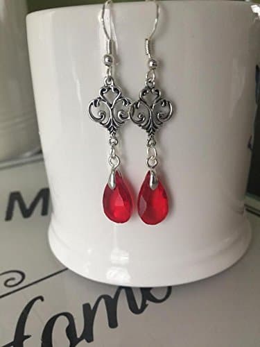 Victorian Crystal Pear Drop Earrings