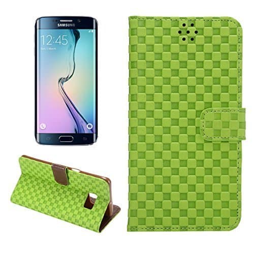 Samsung Galaxy S6 Edge Plus Case,Green Voltage Small Square Leather Wallet Flip Card Slot Stand holster Cover Case for samsung galaxy s6 edge plus