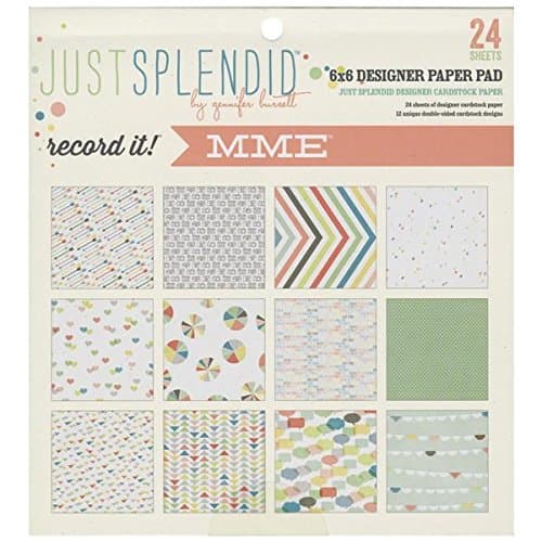 My Mind's Eye Record It! Just Splendid 6"x6" Double-Sided Paper Pad REC121