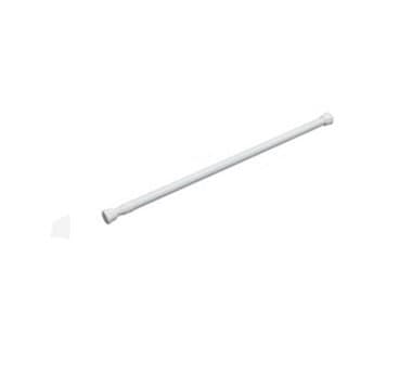 ave split Spring Tension Curtain Rod 6 pcs stretchable No need screw tool Single Rods Max Load bearing 2lb (15.5"-27"white)