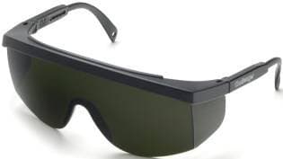 Lightweight Polycarbonate Welding Spectacles In Black Plastic Safety Frame