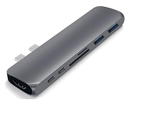 USB Type C HUB Adapter Thunderbolt 3 Dock Dual Ports 3.0 USB Combo HDMI with Micro SD Card Reader for MacBook Pro