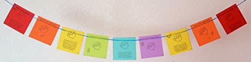 Tiny "Love is a Four Legged Word" Prayer Flag. All proceeds to families in Mexico. 2+items 20% off.