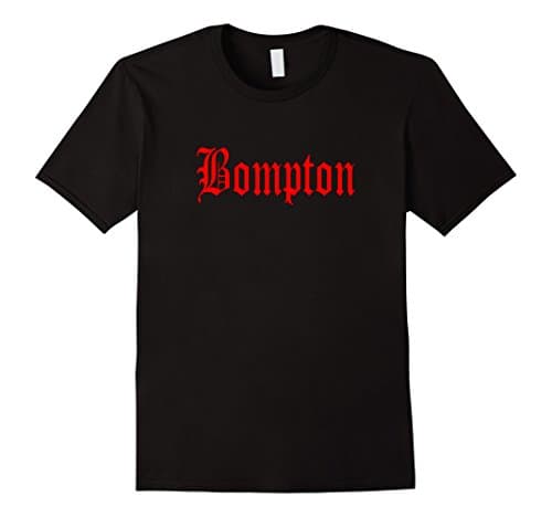 Mens Bompton Old English Tee Medium Black