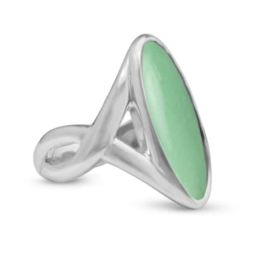 Sterling Silver Utah Variscite Elongated Ring