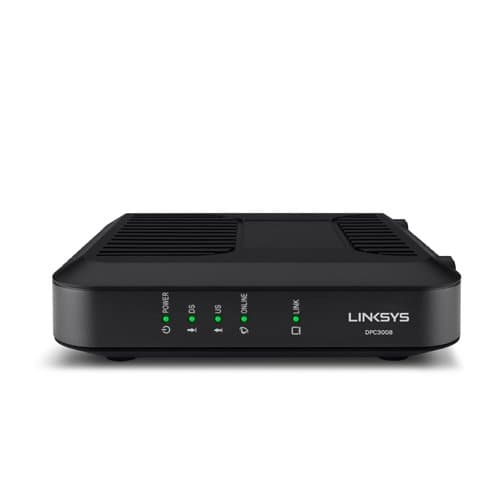 Linksys Advanced DOCSIS 3.0 Cable Modem for Comcast, Connector, F-type female 75 ohm Cable (DPC3008)