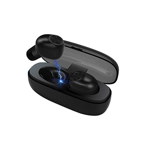 LXT E6 Wireless Earbuds TWS Bluetooth Headphones True Wireless V5.0 Easy-Pairing Sweat Proof Running Earphones with Mic Mini Earbuds in-Ear Stereo Calls, Total 20 Hours Playtime