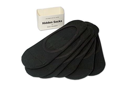 Hidden 'No-Show' Socks, Black, 11-13