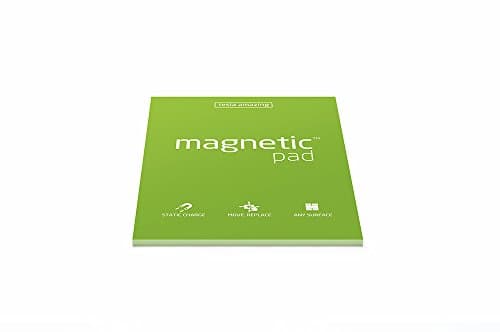 Magnetic Notes Pad Tesla Amazing A5 Size - Green, 50 Sheets, Sticks on Any Surface