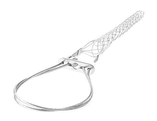 Woodhead 36580 Support Grip, Bus-Drop, Single Eye, Locking Bale, Universal Eye, Galvanized Steel, 1100lb Approximate Break Strength, 3.50" Mesh Length, 12.00" Bale Length, .22–.32" Cable Diameter