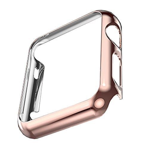 Guigong Apple Watch Case, Super Thin PC Plated Protective Bumper Case for Apple Watch Series 1 (rosegold 42mm)