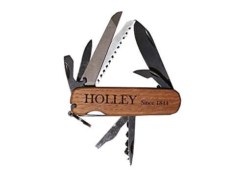 HOLLEY Pocket Knife Multi-tool MOD12B with Your Choice 4x Premium Wood Scales (Rift White Oak in Picture)