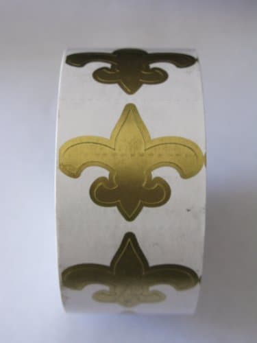 Fleur de lis "Saints" Tanning Stickers 50 Pack