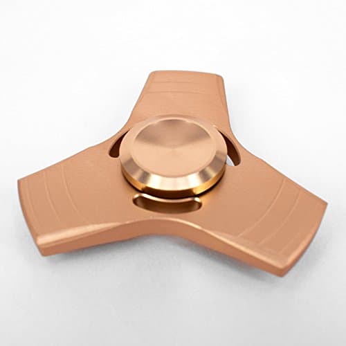 Hand Spinner Fidget Toy，Triangle Spinner Stress Reducer Time Killer for Adult Children Anxiety (Gold)