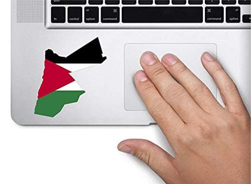 Funny Decals for Motorcycles Map with Flag Inside Jordan 3 x 3.8 Inches Window Car Laptop Stickers for Women