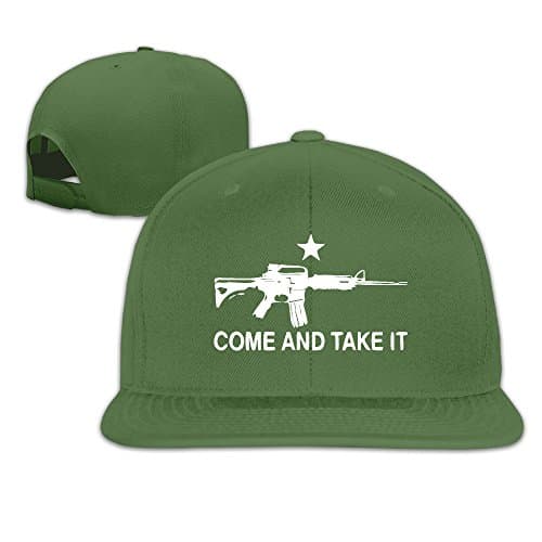 Black AR-15 Come And Take It Unisex Adjustable Snapback Hats Embroidery