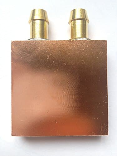 Pure Red Copper Water Cooling Block for CPU Graphics Radiator Heatsink 40x 40mm