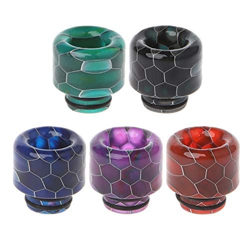 Plastic Quick Fitting 510 Snakeskin Drip Tip Connector for RO System Refrigerator Ice Maker Coffee Mod Machine（Random Delivery）- 2PCS