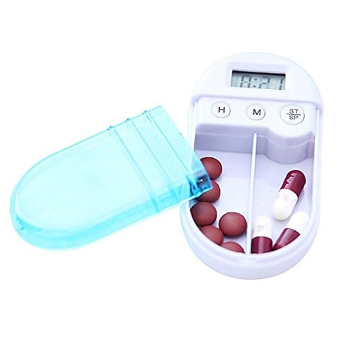 MK Shoppy Automatic Electronic Timing Timed Reminding Pill Medicine Box Wholesale Battery included
