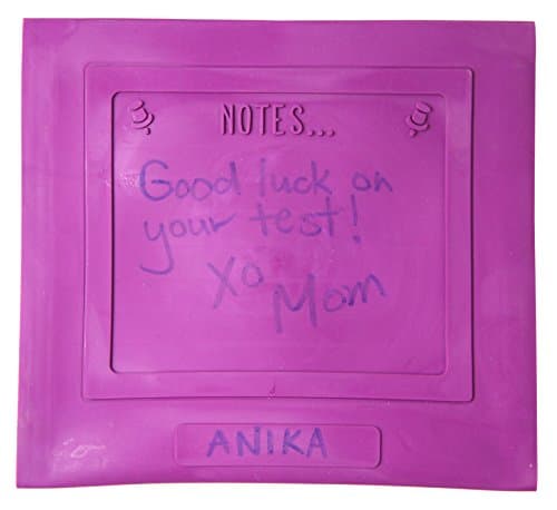 Reusable Lunch Bag for Sandwiches or Snacks with Personalized Notes, School Lunch Bag, Eco-Friendly Bag, Snack Bag, Great for Summer Camp, Seen on the Today Show, By spbang, Eggplant Colored