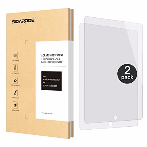 iPad Mini Screen Protector, [2-Pack] SIDARDOE Tempered Glass Screen Protector for iPad mini 3, iPad mini2, iPad mini, HD Ultra Clear, 0.33mm 2.5D Round Edge, 9H Anti-Scratch