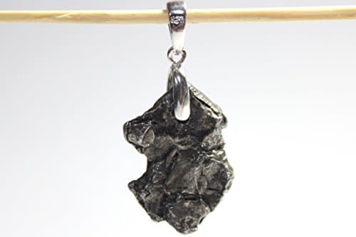Meteorite Necklace pendant (925 Silver ring)