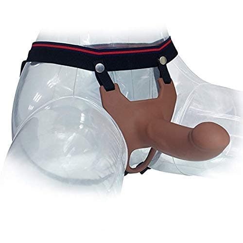 TTW Silicone Hollow Strap On Empty Extender for Men with 2 Size (Color : S (14.5CM))