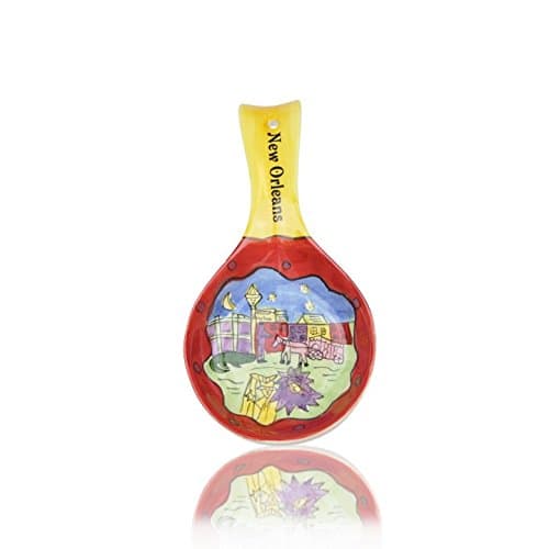 French Quarter Handpainted Ceramic Spoonrest