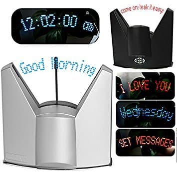 Affton New Creative Dynamic Display Message Clock Desktop Digital Table Clocks
