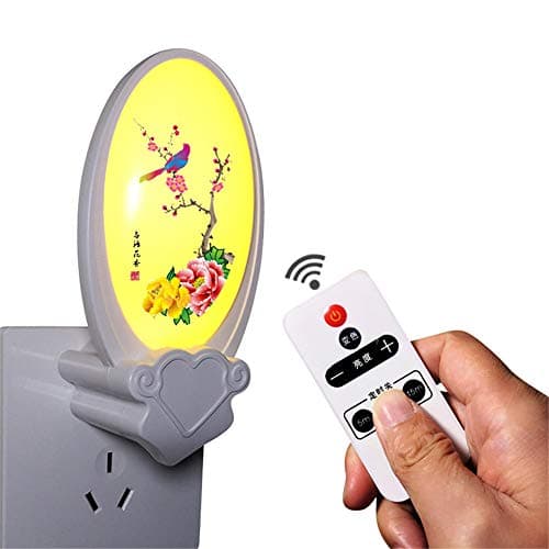 Small Table Lamp Intelligent Remote Control Led Night Light Change Toned Light Timed Night Light Bedroom Bedside Night Light Sleep Light 1w 220v [Energy Class A]