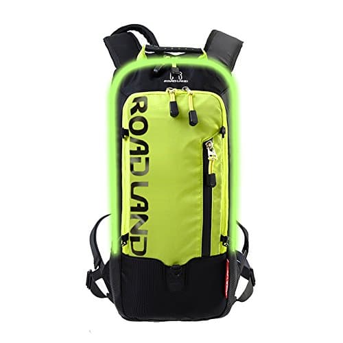 RoadLand Hydration Pack With 2L Water Bladder LED Light Up Flashing Men &amp; Women &amp; Kids Backpacks Running Cycling Hunting Climbing and Hiking (Green)