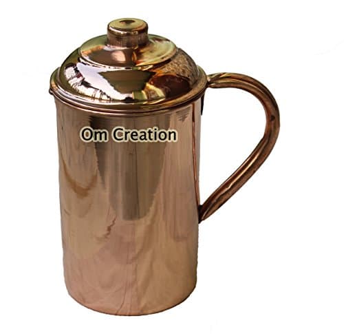 Om Creation Pure copper pitcher- Copper Jug- Copper water pitcher-Copper water,Copper Water pitcher | Copper pitcher ,Copper jug for health benefits, (Plain)