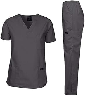 Dagacci Scrubs Medical Uniform Men Scrubs Set Medical Scrubs Top and Pants