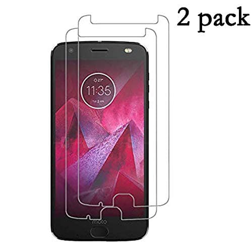 [2 Pack] Moto Z2 Force Screen Protector, GPROVA Tempered Glass 9H Hardness [Case Friendly][Anti-Bubble][Anti-Scratch] [Anti-Fingerprint] HD Clear Flexible Film with Lifetime Replacement Warranty