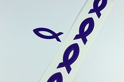 Jesus Fish Tanning Stickers 100 Pack