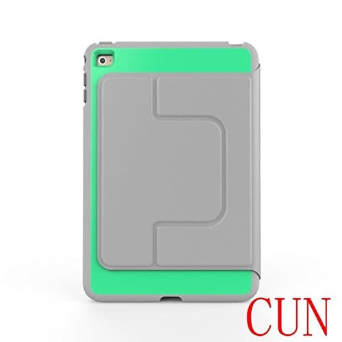 iPad Mini case,CUNNEW[shockproof][dustproof][Special custom]360 Degree Rotating Stand Case with Auto Sleep/Wake Feature for iPad Mini/iPad Mini 2/iPad Mini 3. (Gray-green)