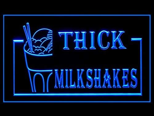 Thick Milkshakes Open Cold Drink Restaurant Led Light Sign