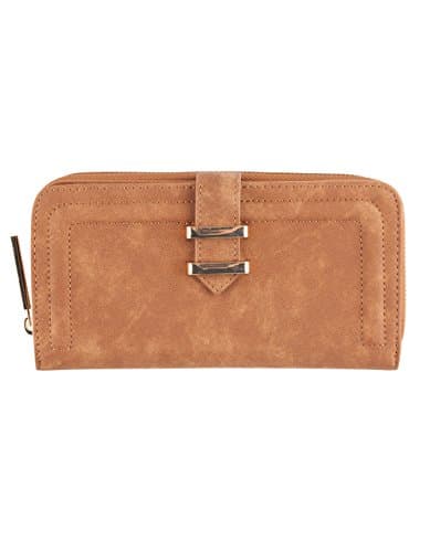 VIOLET RAY Trapunto Wallet, Cognac