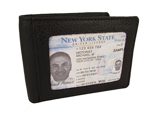 Leather Unisex Bi-fold Cardcase Front Pocket Wallet