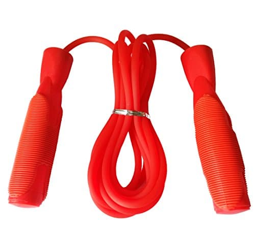 Jump Rope with Adjustable 9ft PVC Cable Speed Bearing Double Unders Skip Rope Best for Boxing,MMA,WOD,Fitness Cardio Training,Skipping Workout Exercise for Men Women and Kids (Red)