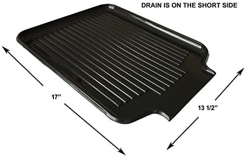 Kitchen Counter Dish Drainer and Drying Mat, Black
